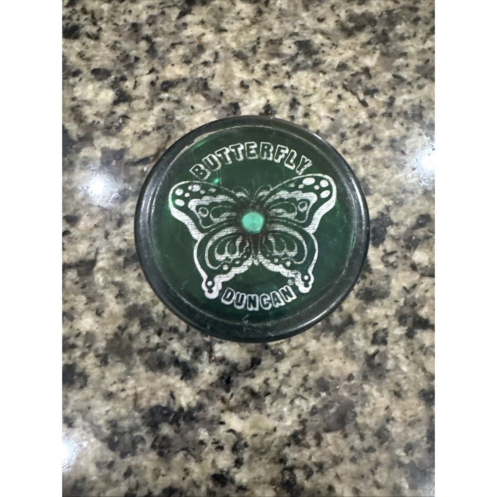 Vintage Duncan Yo-Yo  Butterfly (Green/Blue) Made in USA Retro YoYo‎